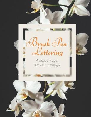 Cover of Brush Pen Lettering Practice Paper Book For Calligraphy and Hand Lettering