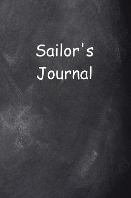 Book cover for Sailor's Journal Chalkboard Design