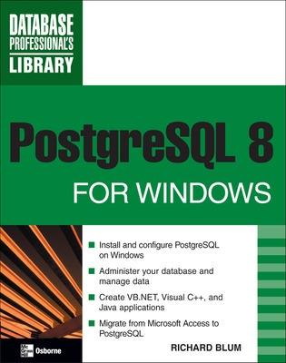 Book cover for PostgreSQL 8 for Windows