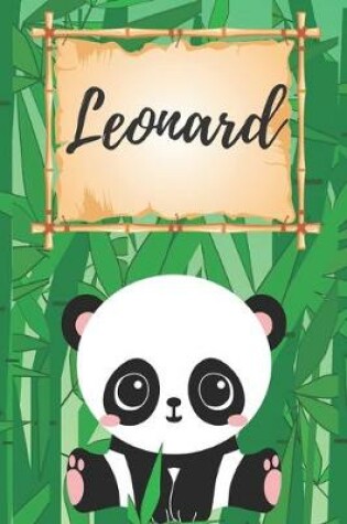 Cover of personalisiertes Notizbuch Panda / Malbuch / Kritzelbuch / Tagebuch / Journal / Notizheft / DIN A5 / Geschenke Leonard