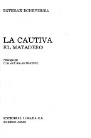 Cover of Cautiva, El Matadero - 502