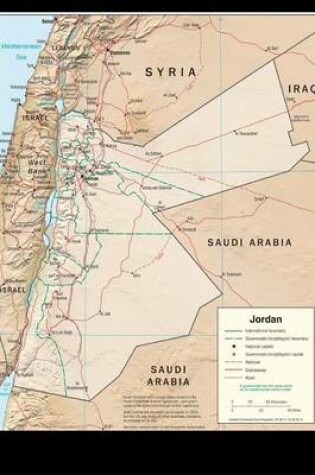 Cover of A Physiography Map of the Middle Eastern Nation, Jordan