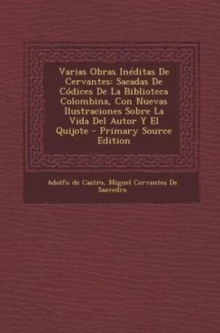 Cover of Varias Obras Ineditas de Cervantes