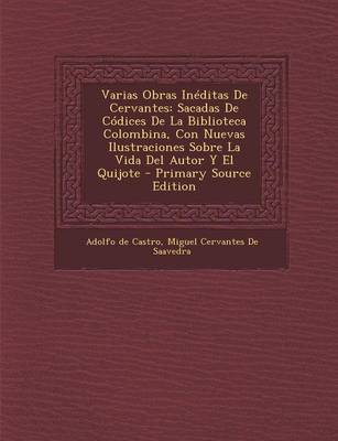 Book cover for Varias Obras Ineditas de Cervantes