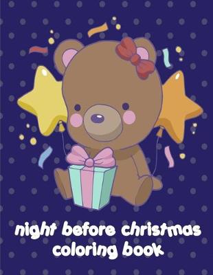 Book cover for night before christmas coloring book