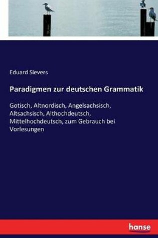 Cover of Paradigmen zur deutschen Grammatik