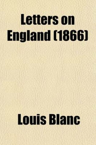 Cover of Letters on England (1866)