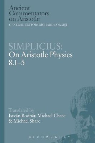 Cover of Simplicius: On Aristotle Physics 8.1-5
