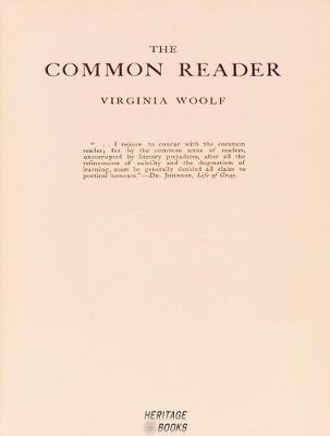 Book cover for The Common Reader, Second Series