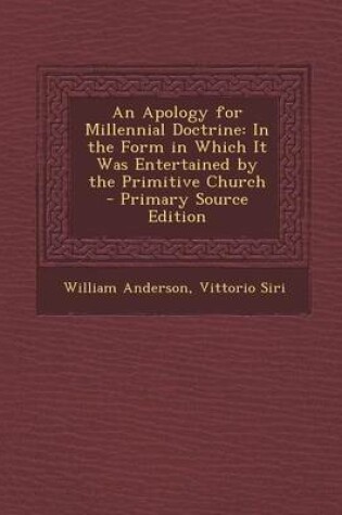 Cover of An Apology for Millennial Doctrine