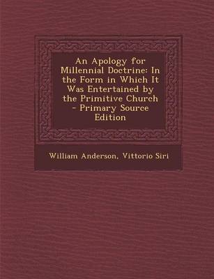 Book cover for An Apology for Millennial Doctrine