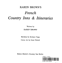 Cover of Karen Brown's French Country Inns and Itineraries