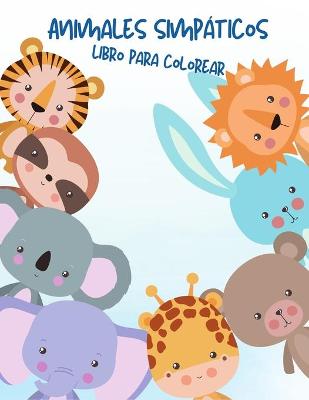 Book cover for Libro para colorear de animales lindos para niños