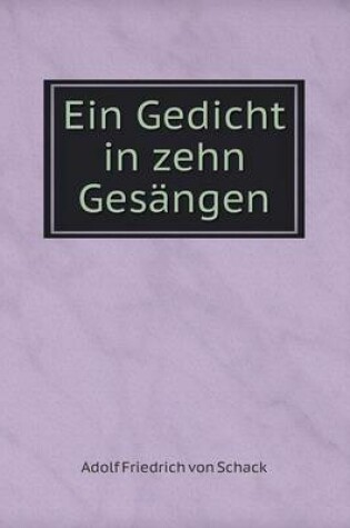 Cover of Ein Gedicht in zehn Gesängen