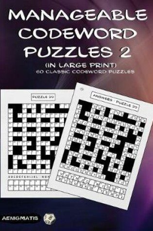 Cover of Manageable Codeword Puzzles 2 (in Large Print)