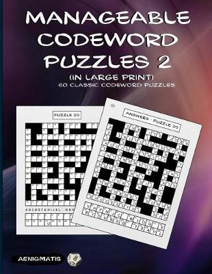 Book cover for Manageable Codeword Puzzles 2 (in Large Print)