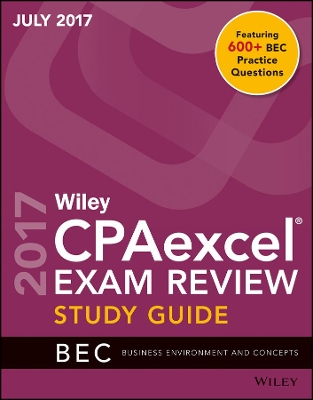 Cover of Wiley Cpaexcel Exam Review July 2017 Study Guide