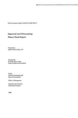 Cover of Improved Anvil Forecasting