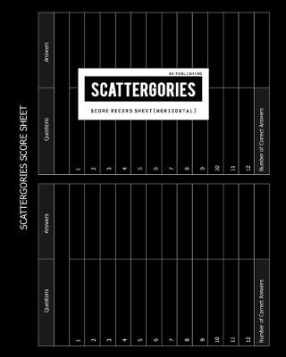 Book cover for BG Publishing Scattergories Score Sheet