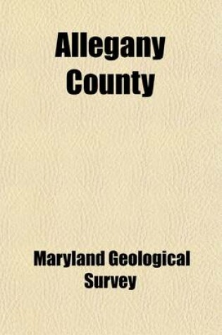 Cover of Allegany County Volume 1