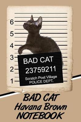 Book cover for Bad Cat Havana Brown Notebook