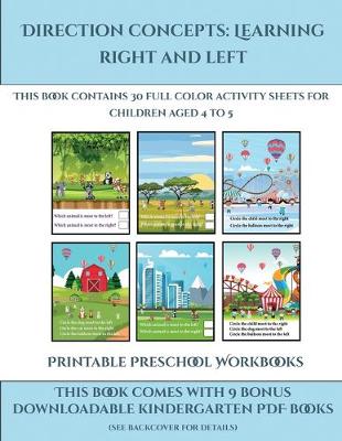 Book cover for Printable Preschool Workbooks (Direction concepts - left and right)