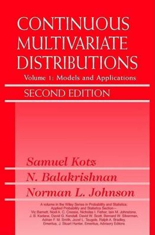 Cover of Continuous Multivariate Distributions, Volume 1