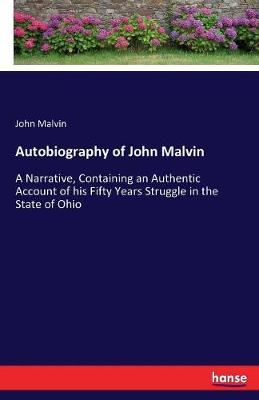 Book cover for Autobiography of John Malvin