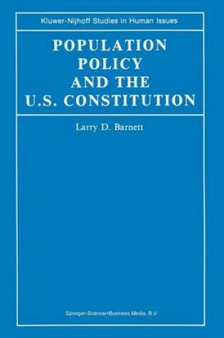 Cover of Population Policy and the U.S. Constitution