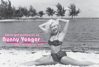 Book cover for Bikini Girl Postcards by Bunny Yeager