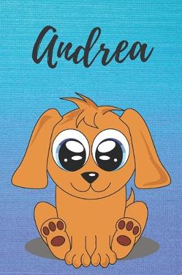 Book cover for Andrea dog coloring book / notebook / journal / diary