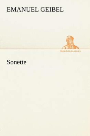 Cover of Sonette