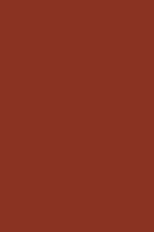 Cover of Journal Burnt Umber Color Simple Plain Umber