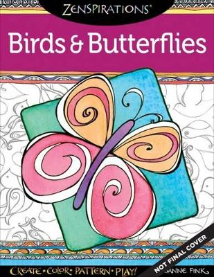 Book cover for Zenspirations Coloring Book Birds & Butterflies