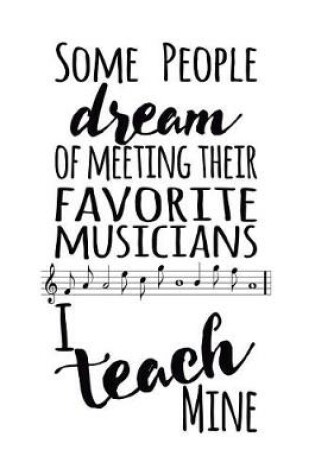 Cover of Music Teacher Notebook