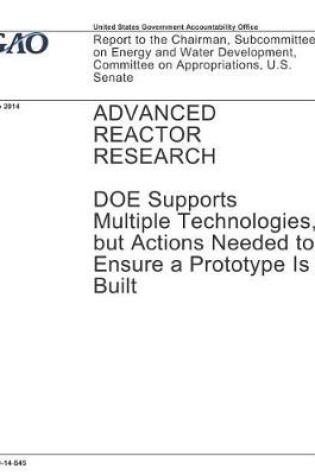 Cover of Advanced Reactor Research