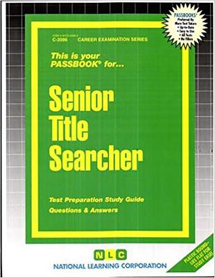 Book cover for Senior Title Searcher