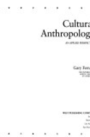 Cover of Introduction to Cultural Anthropology