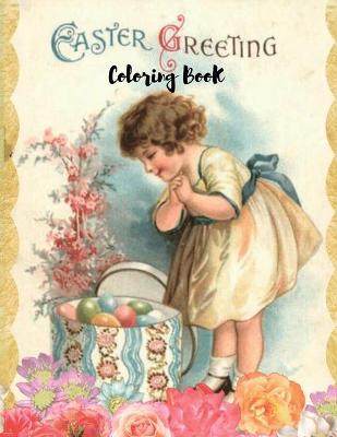 Book cover for Easter Greeting Coloring Book