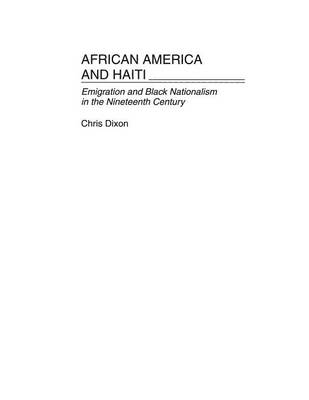 Book cover for African America and Haiti