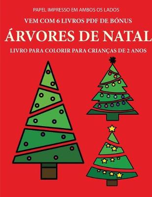 Book cover for Livro para colorir para crianças de 2 anos (Árvores de Natal)