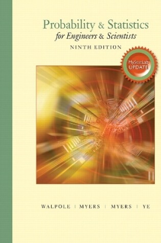 Cover of Probability & Statistics for Engineers & Scientists, MyLab Statistics  Update