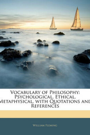 Cover of Vocabulary of Philosophy