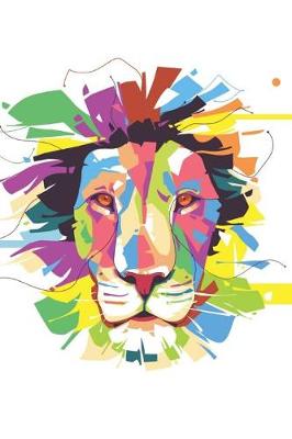 Book cover for Lion Pop Art Lined Journal