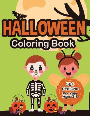 Book cover for Halloween Coloring Book For Kids Ages 3-8