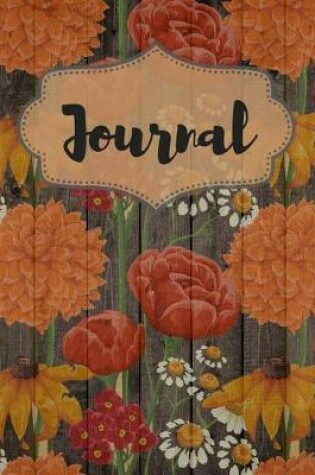 Cover of Orange Floral Bloom Notebook