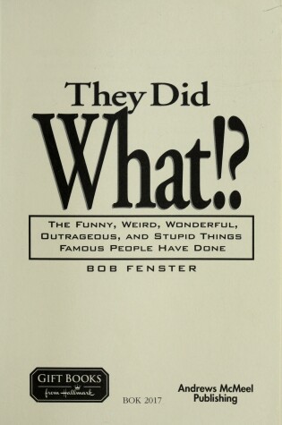 Cover of They Did What!? Hallmark Edition