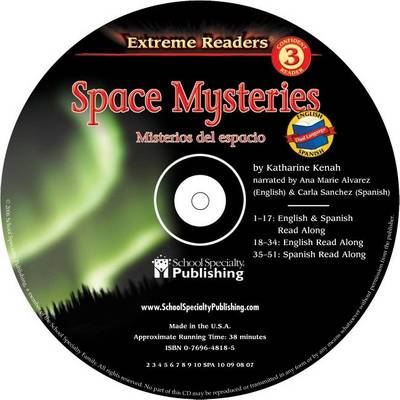 Book cover for Space Mysteries English-Spanish Extreme Reader Audio CD