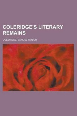 Cover of Coleridge's Literary Remains, Volume 4.
