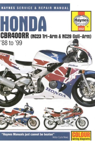 Cover of Honda CBR400RR (NC29) GullArm 1990-99 Service and Repair Manual